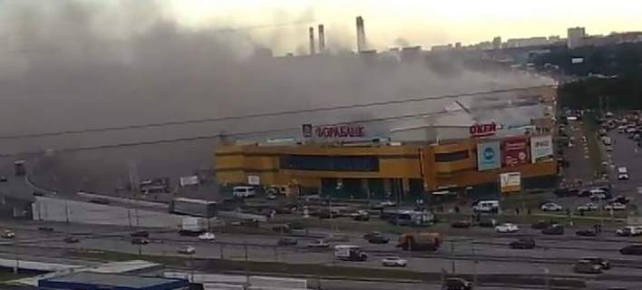 Φωτιά σε εμπορικό κέντρο στη Μόσχα -14 τραυματίες (βίντεο)